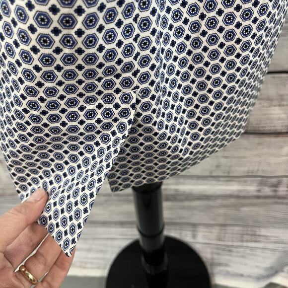 Donna Ricco New Yorkk Skirt size 8 Navy Blue Straight Pencil Knee Stretch Boho - Picture 7 of 8